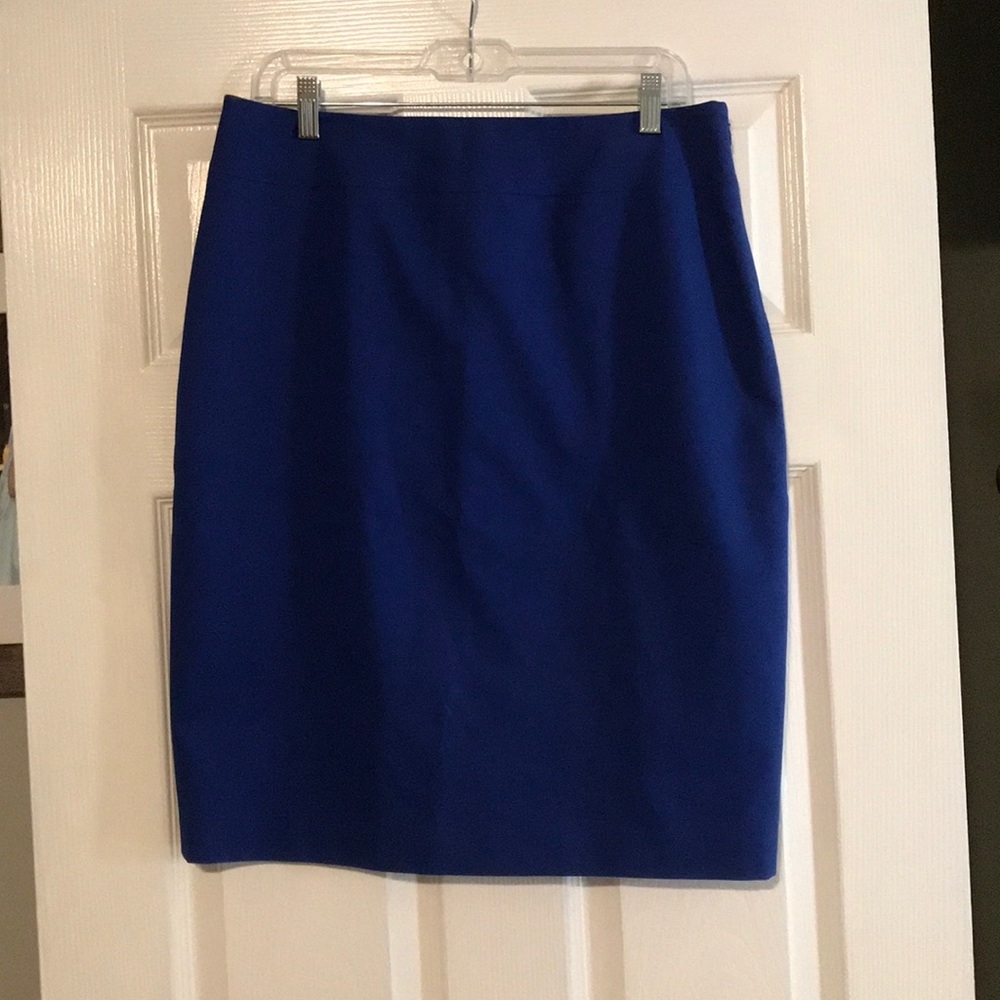 Royal blue pencil skirt